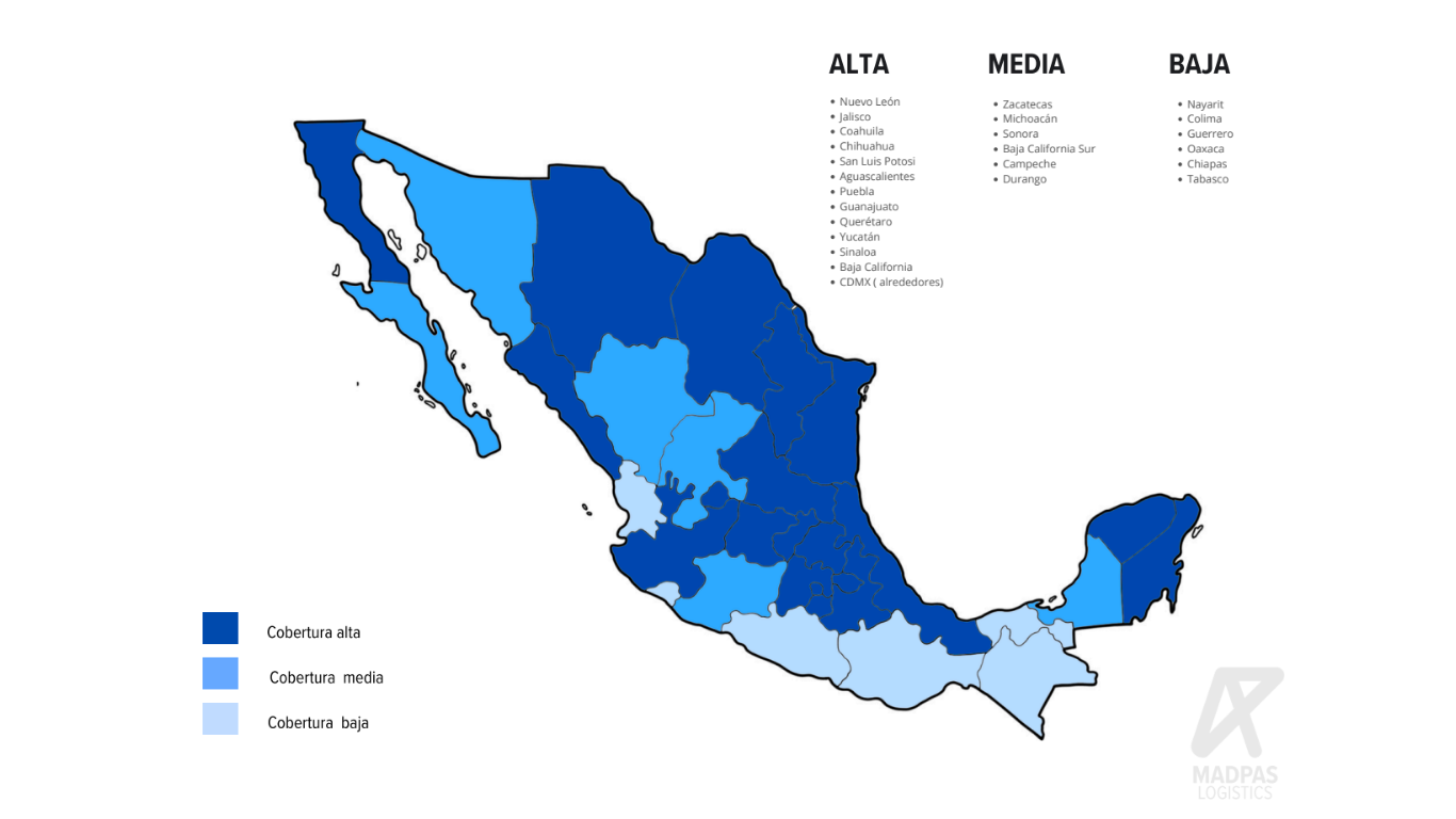 Mapa cobertura Madpas